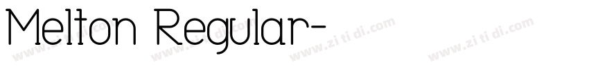 Melton Regular字体转换